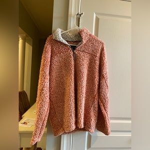 Orange True Grit fleece jacket size medium